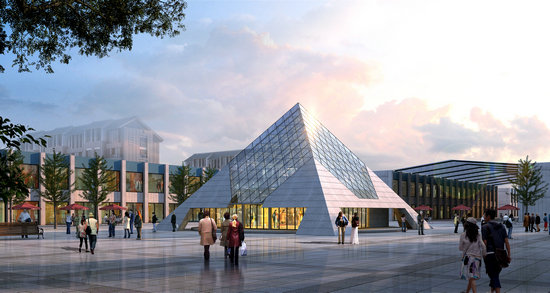 白银金字塔网架